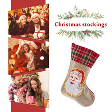Load image into Gallery viewer, 5D Diamond Painting Xmas Rhinestone Sock Embroidery Mosaic Gift Bag
