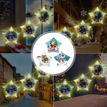 Load image into Gallery viewer, 5D DIY Diamond Painting Christmas Tree LED Hanging Star Lights
