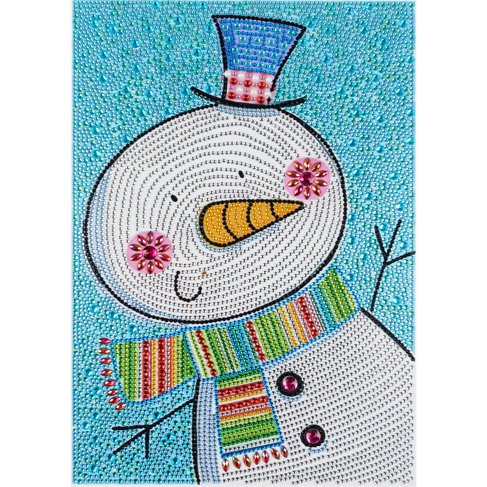 Diamond Painting - Full Crystal Rhinestone - Coon Snowman (30*40cm)