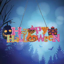 Load image into Gallery viewer, 5D Diamond Crystal Halloween Pendant Hanging DIY Drill Painting Kit
