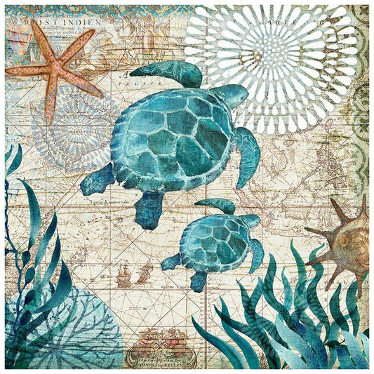 Diamond Painting - Full Round - Turtle (30*30cm)