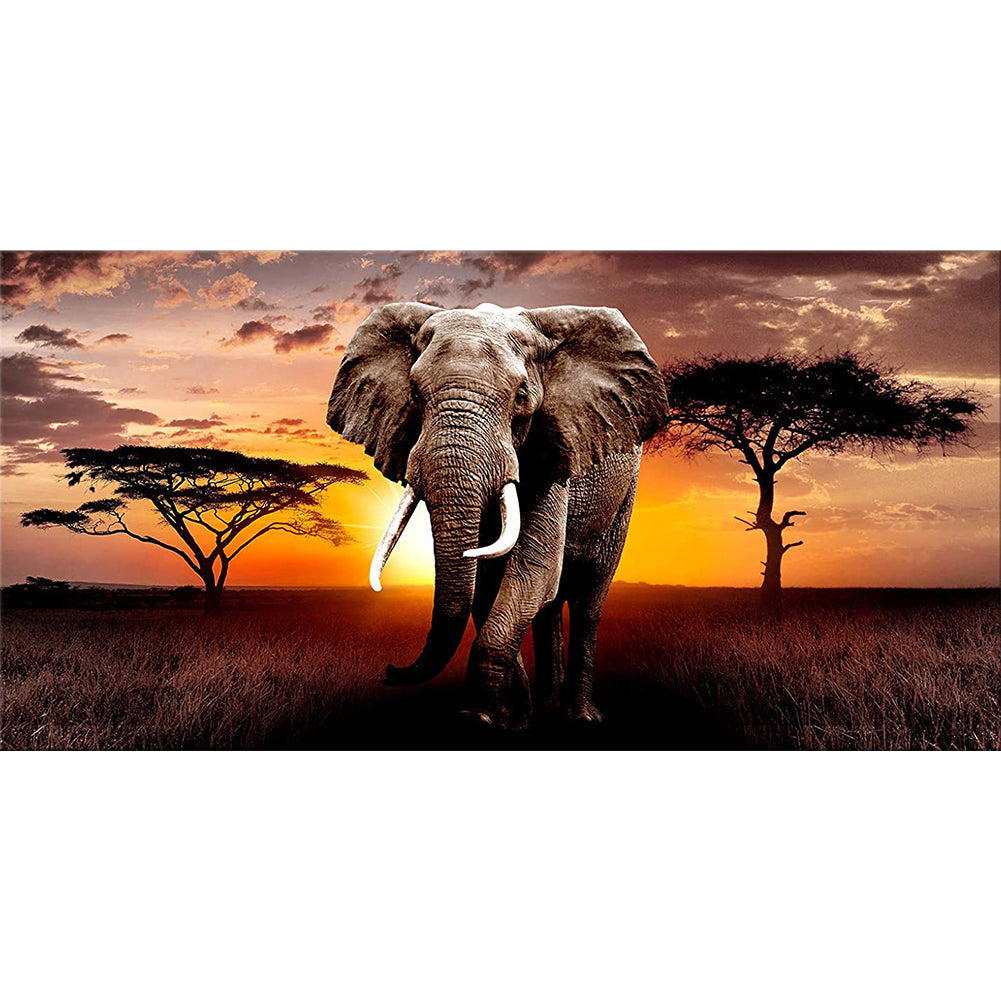 Diamond Painting - Full Round - Elephant (80*40cm)