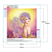 Load image into Gallery viewer, Diamond Painting - Partial Special Shaped - Girl (30*30cm)
