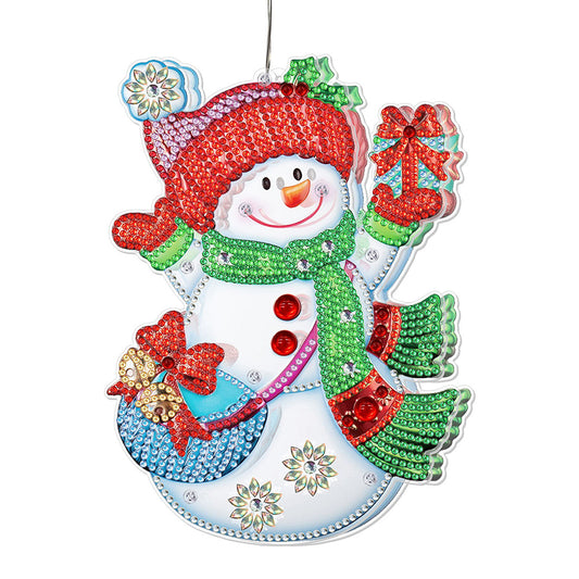 Xmas Diamond Painting Hanging Light Home Rhinestone Lamp Pendant