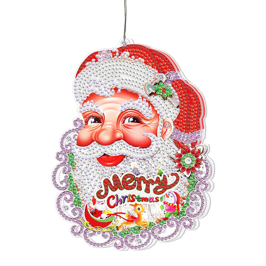 Xmas Diamond Painting Hanging Light Home Rhinestone Lamp Pendant