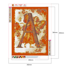 Load image into Gallery viewer, Diamond Painting - Full Round - Letter Girl (35*45cm)

