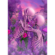 Load image into Gallery viewer, Round Diamond Painting - Full Round -  Beautiful skull (30*40cm)
