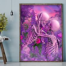 Load image into Gallery viewer, Round Diamond Painting - Full Round -  Beautiful skull (30*40cm)
