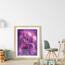 Load image into Gallery viewer, Round Diamond Painting - Full Round -  Beautiful skull (30*40cm)
