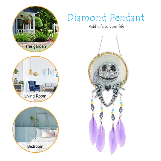 Diamond Painting Dream Light Catcher Wind Chime Crystal Pendant