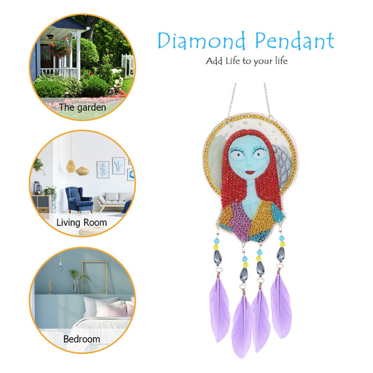 Diamond Painting Dream Light Catcher Wind Chime Crystal Pendant