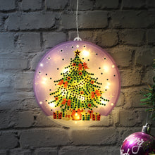 Load image into Gallery viewer, Christmas LED Hanging Lights DIY Double Sided Diamond Painting Kit
