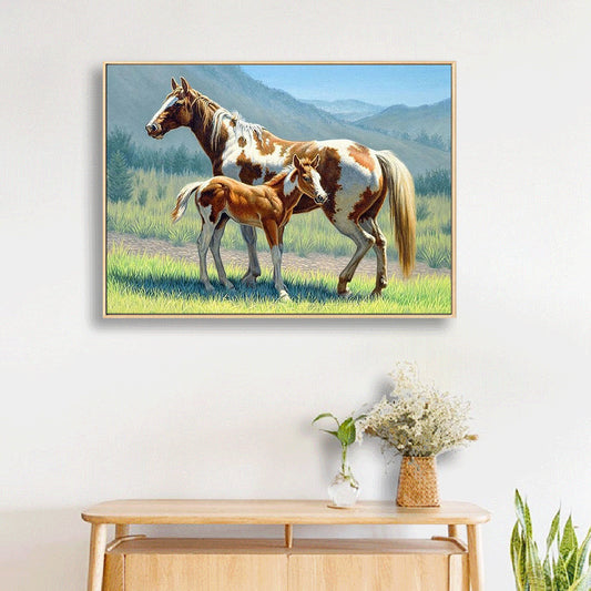 Diamond Painting - Full Round - Horse Grassland (40*30cm)