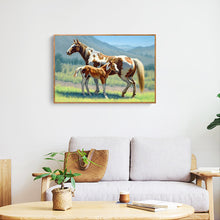 Load image into Gallery viewer, Diamond Painting - Full Round - Horse Grassland (40*30cm)
