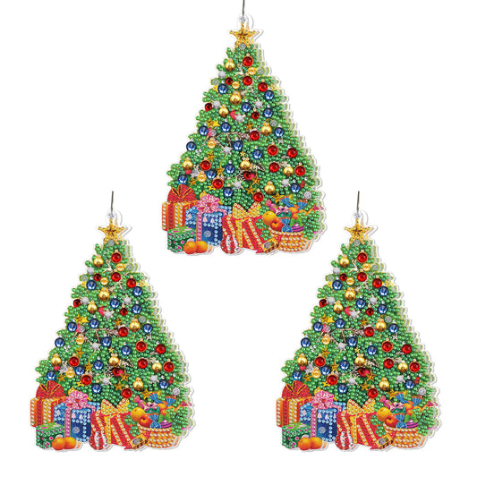 Xmas Diamond Painting Hanging Light Home Rhinestone Lamp Pendant