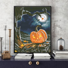 Load image into Gallery viewer, Round Diamond Painting - Full Round -  Halloween pumpkin (30*40cm)
