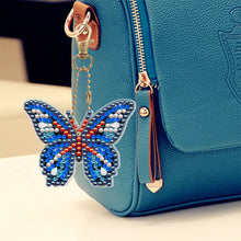 Load image into Gallery viewer, 5pcs DIY Acrylic Full Special Drill Diamond Butterfly Keychain Kit
