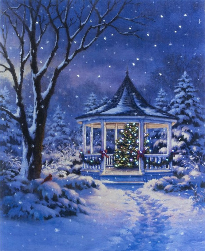 AB Diamond Painting - Full Round - Snowy village (40*48cm)