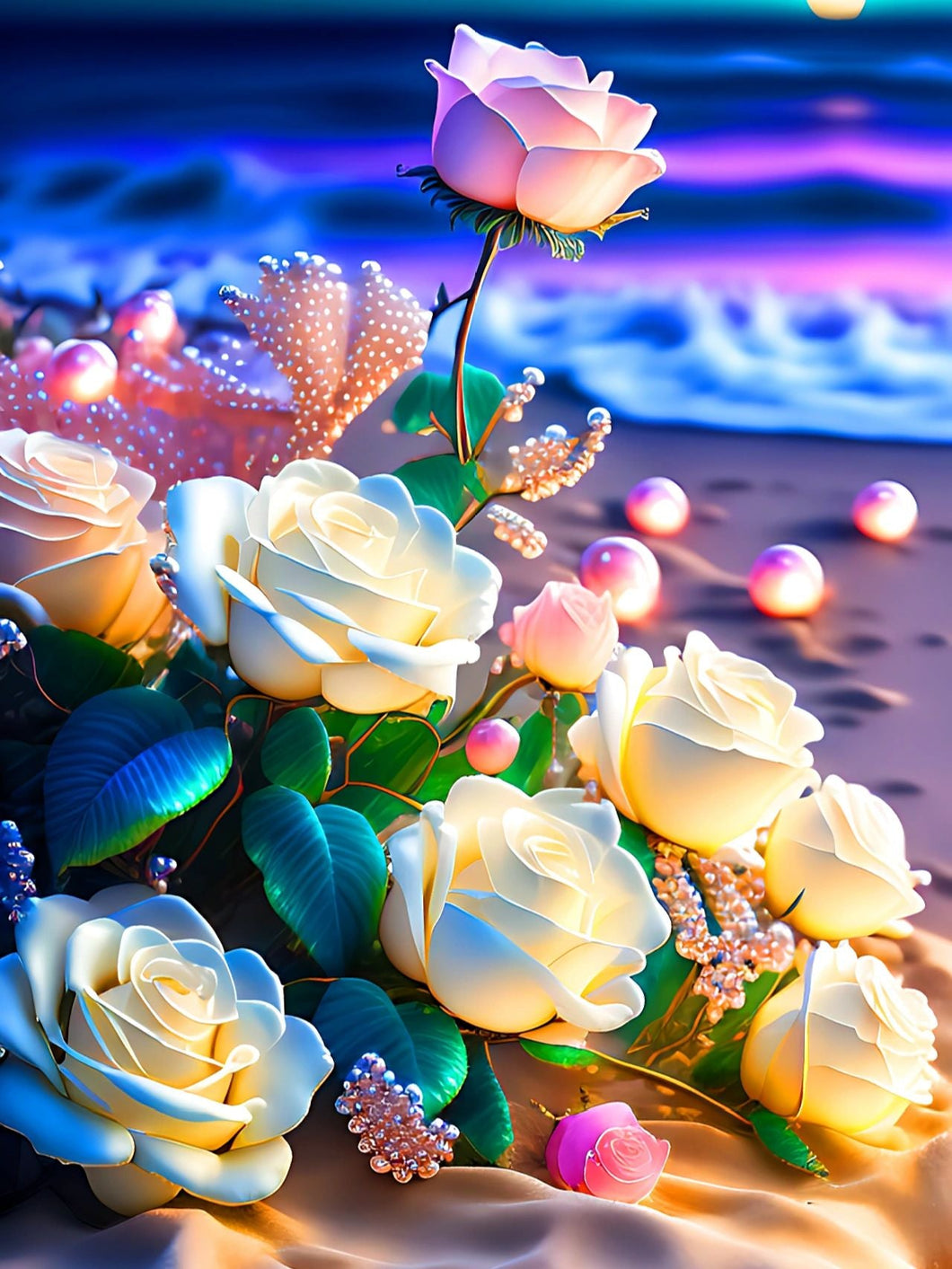 AB Diamond Painting - Full Round - Flower (40*55cm)
