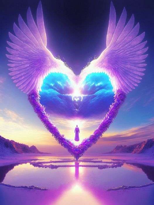 AB Diamond Painting - Full Round - Angel Heart (40*55cm)