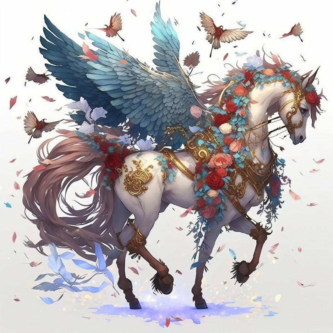 AB Diamond Painting - Full Round - Animal Horse (40*40cm)