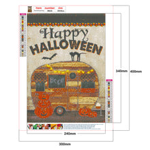 Load image into Gallery viewer, Round Diamond Painting - Full Round -  Happy Halloween (30*40cm)
