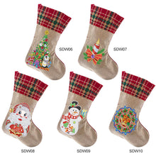 Load image into Gallery viewer, 2 x Diamond Painting Christmas Stockings DIY Xmas Mosaic Making Kit
