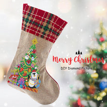Load image into Gallery viewer, 2 x Diamond Painting Christmas Stockings DIY Xmas Mosaic Making Kit
