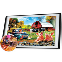 Load image into Gallery viewer, Diamond Painting - Full Round - Poultry grassland (60*45cm)
