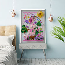 Load image into Gallery viewer, Diamond Painting - Partial Special Shaped - Quilted paper painting cute bear (30*40cm)
