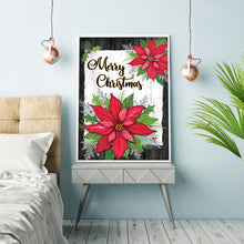 Load image into Gallery viewer, Diamond Painting - Full Round - Merry christmas red flower (30*40CM)
