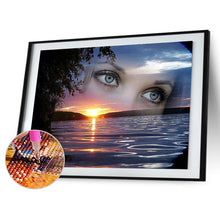 Load image into Gallery viewer, Diamond Painting - Full Square - Sunrise over the lake (40*30cm)
