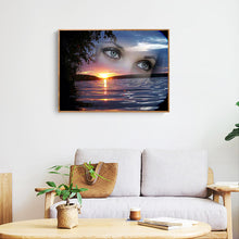 Load image into Gallery viewer, Diamond Painting - Full Square - Sunrise over the lake (40*30cm)
