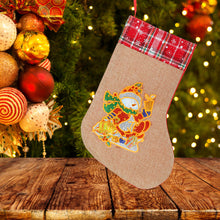 Load image into Gallery viewer, Christmas Drill Diamond Painting Socks Gifts Candy Stocking Goodie Filler
