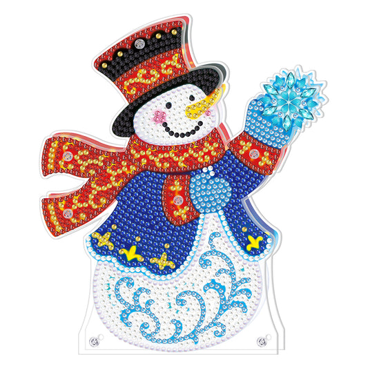 DIY Diamond Painting Light Christmas Tree Snowman Nightlight Lamp