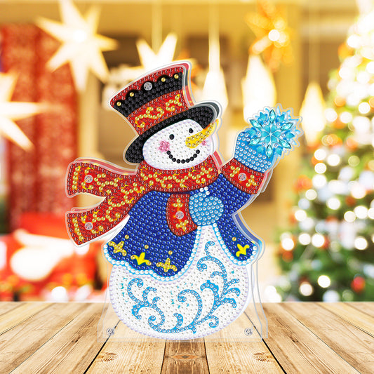 DIY Diamond Painting Light Christmas Tree Snowman Nightlight Lamp