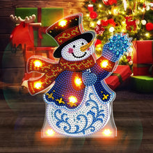 Load image into Gallery viewer, DIY Diamond Painting Light Christmas Tree Snowman Nightlight Lamp
