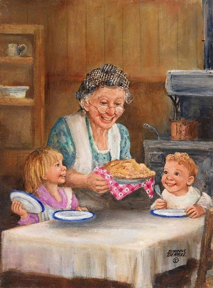 AB Diamond Painting - Full Round - Warm family (50*70cm)
