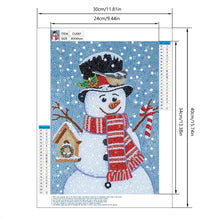 Load image into Gallery viewer, Diamond Painting - Partial Crystal - snowman (30*40cm)
