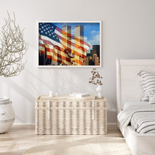 Load image into Gallery viewer, Diamond Painting - Full Round - National Flag Twin Towers (40*30CM)
