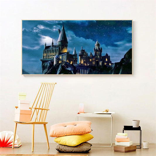 Diamond Painting - Full Round - Starry Castle (60*30CM)