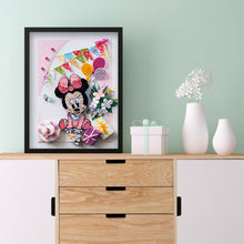 Load image into Gallery viewer, Diamond Painting - Partial Special Shaped - Paper Quilling painting Mickey Mouse (30*40CM)
