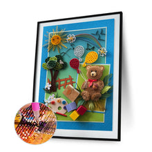 Load image into Gallery viewer, Diamond Painting - Partial Special Shaped - Paper Quilling drawing bear (30*40CM)
