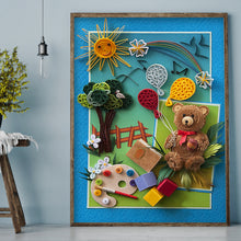 Load image into Gallery viewer, Diamond Painting - Partial Special Shaped - Paper Quilling drawing bear (30*40CM)
