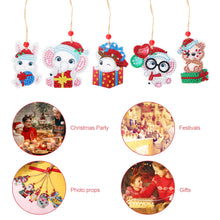 Load image into Gallery viewer, Double-side 5D Diamond Painting DIY Hanging Christmas Trees Pendant
