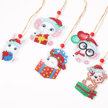 Load image into Gallery viewer, Double-side 5D Diamond Painting DIY Hanging Christmas Trees Pendant
