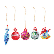 Load image into Gallery viewer, Double-side 5D Diamond Painting DIY Hanging Christmas Trees Pendant
