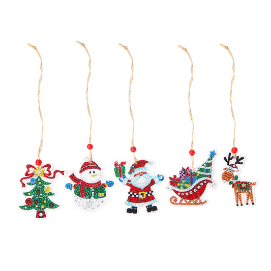 Double-side 5D Diamond Painting DIY Hanging Christmas Trees Pendant