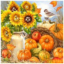 Load image into Gallery viewer, Diamond Painting - Full Round - Sunflower pumpkin (40*40CM)
