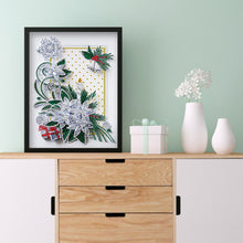 Load image into Gallery viewer, Diamond Painting - Partial Special Shaped - Christmas Quilling paper painting (30*40cm)
